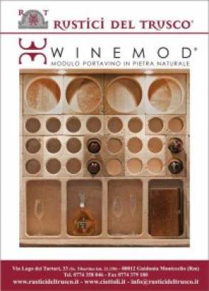  WineMod Design:Modular System in travertine antique for cellar,winery and winebar